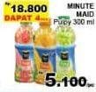 Promo Harga MINUTE MAID Juice Pulpy per 4 botol 300 ml - Giant