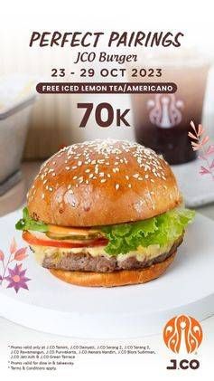 Promo Harga Perfect Pairings JCO Burger  - JCO