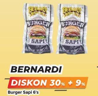 Promo Harga BERNARDI Burger Sapi 6 pcs - Yogya