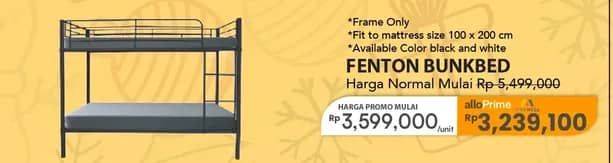 Promo Harga Fenton Metal Bunkbed  - Carrefour