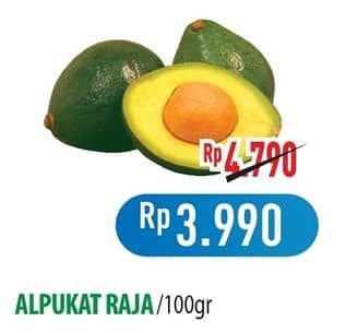 Promo Harga Alpukat Raja per 100 gr - Hypermart