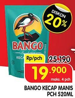 Promo Harga BANGO Kecap Manis 520 ml - Superindo