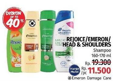 Promo Harga REJOICE / EMERON / HEAD & SHOULDER Shampoo 160-170ml  - LotteMart