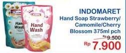 Promo Harga INDOMARET Hand Wash Camomile, Cherry Blossom, Strawberry 375 ml - Indomaret