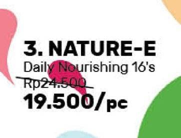 Promo Harga NATUR-E Daily Nourishing 100IU 16 pcs - Guardian