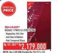 Promo Harga SHARP SJ-X185MG | Kulkas 1 Pintu  - Hypermart