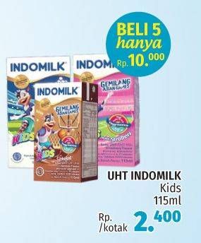 Promo Harga INDOMILK Susu UHT Kids 115 ml - LotteMart