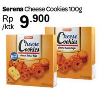 Promo Harga SERENA Cheese Cookies 100 gr - Carrefour