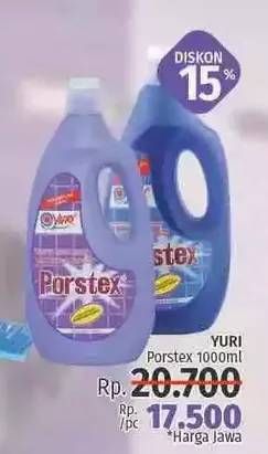 Promo Harga YURI PORSTEX Pembersih Porselen 1000 ml - LotteMart