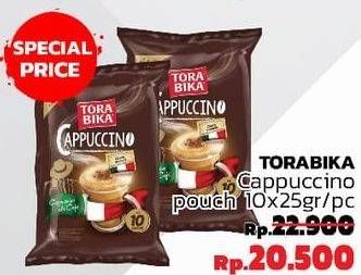 Promo Harga Torabika Cappuccino per 10 sachet 25 gr - LotteMart