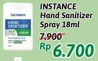 Promo Harga INSTANCE Hand Sanitizer Liquid Spray 18 ml - Alfamidi
