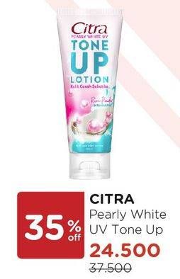 Promo Harga CITRA Tone Up Pearly White Face Cream 40 gr - Watsons