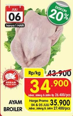 Promo Harga Ayam Broiler  - Superindo