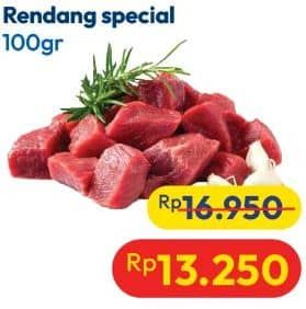 Promo Harga Daging Rendang Sapi Special per 100 gr - Hypermart