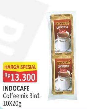 Promo Harga Indocafe Coffeemix per 10 sachet 20 gr - Alfamart