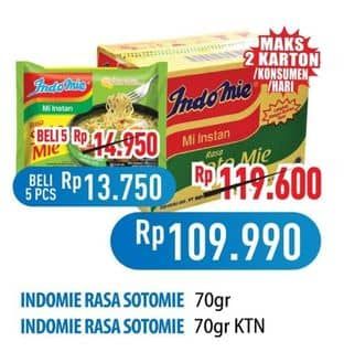 Promo Harga Indomie Mi Kuah Soto Mie 70 gr - Hypermart