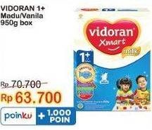 Promo Harga VIDORAN Xmart 1+ Vanilla, Madu 950 gr - Indomaret