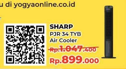 Promo Harga Sharp Air Cooler PJ-R34TY-B  - Yogya