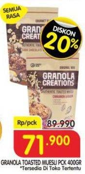 Promo Harga Hundred Seeds Toasted Muesli Granola Creations All Variants 400 gr - Superindo