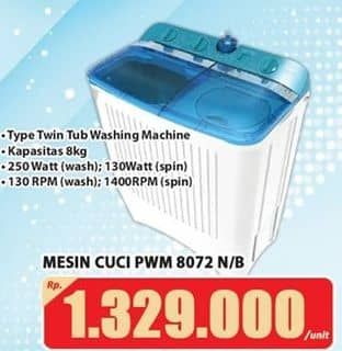 Promo Harga Polytron PWM 8072 | Mesin Cuci 2 Tabung  - Hari Hari