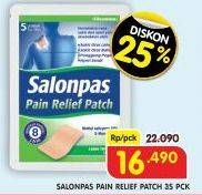 Promo Harga Salonpas Pain Relief Patch 5 pcs - Superindo