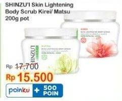 Promo Harga SHINZUI Body Scrub Kirei, Matsu 200 gr - Indomaret