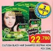 Promo Harga Cultusia Shampoo Black 25 ml - Superindo