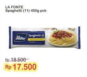 Promo Harga La Fonte Spaghetti 11 450 gr - Indomaret