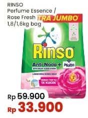 Promo Harga Rinso Anti Noda Deterjen Bubuk + Molto Purple Perfume Essence, + Molto Pink Rose Fresh 1800 gr - Indomaret