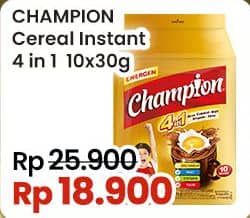 Promo Harga Energen Sereal Champion Cokelat per 10 sachet 35 gr - Indomaret