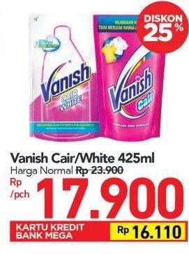 Promo Harga VANISH Penghilang Noda Cair Putih, Pink 425 ml - Carrefour