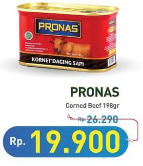 Promo Harga Pronas Corned Beef Regular 198 gr - Hypermart