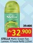 Promo Harga Stella Matic Refill Green Fantasy, Lemon Fresh, Fruit Fiesta 225 ml - Alfamidi