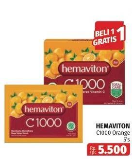 Promo Harga Hemaviton C1000 Orange per 5 sachet 4 gr - Lotte Grosir