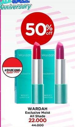 Promo Harga Wardah Exclusive Lipstick All Variants  - Watsons