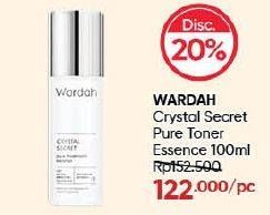 Promo Harga Wardah Crystal Secret Pure Toner Essence 100 ml - Guardian