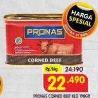 Promo Harga Pronas Corned Beef Regular 198 gr - Superindo