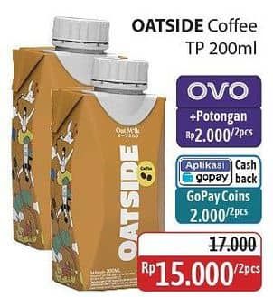 Promo Harga Oatside UHT Milk Coffee 200 ml - Alfamidi