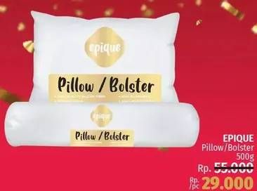 Promo Harga EPIQUE Pillow/Bolster  - LotteMart