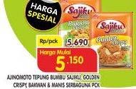Promo Harga AJINOMOTO SAJIKU Tepung Golden Crispy, Bakwan, Manis Serbaguna   - Superindo
