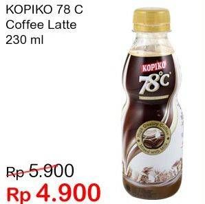 Promo Harga Kopiko 78C Drink Coffee Latte 230 ml - Indomaret