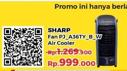 Promo Harga Sharp PJ-A36TY - Air Cooler B (Black, W (White  - Yogya