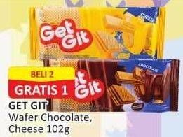 Promo Harga GET GIT Wafer Chocolate, Cheese 102 gr - Alfamart