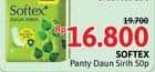 Promo Harga Softex Pantyliner Daun Sirih Regular 50 pcs - Alfamidi