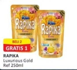 Promo Harga So Klin Rapika Pelicin Pakaian Biang Luxurious Gold 250 ml - Alfamart