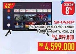 Promo Harga Sharp 2T-C42BG1i | Full HD Android TV 42"  - Hypermart