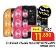 Promo Harga ELLIPS Hair Vitamin Keratin 6 pcs - Superindo