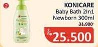 Promo Harga KONICARE Natural Baby Bath 2 in 1 For Newborn 300 ml - Alfamidi