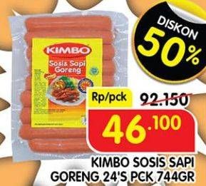 Promo Harga KIMBO Sosis Sapi Goreng 24 pcs - Superindo