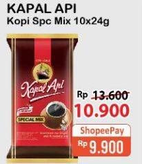 Promo Harga Kapal Api Kopi Bubuk Special Mix per 10 sachet 25 gr - Alfamart